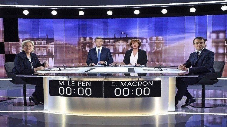 ماكرون يتفوق على لوبان خلال مناظرة تلفزيونية حاسمة قبل 3 أيام من الانتخابات