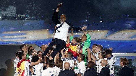 فوز فريق نادي "ريال مدريد" الإسباني على فريق نادي "يوفينتوس" الإيطالي بلقب بطل أندية أوروبا