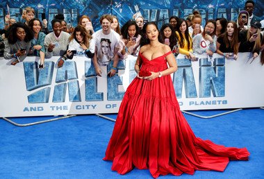 ريهانا في العرض الخاص لفيلم "Valerian and the City of a Thousand Planets" في لندن. 24 يوليو 2017