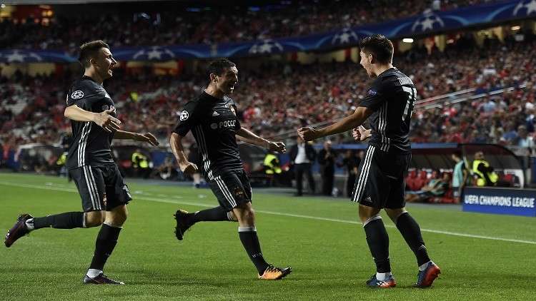 دوري الأبطال.. تسيسكا موسكو يقلب الطاولة على بنفيكا البرتغالي