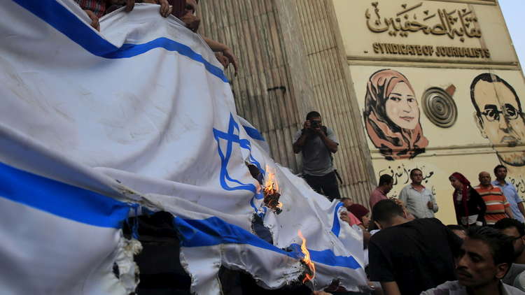 غضب في مصر بسبب استبدال العلم الفلسطيني بالإسرائيلي في كتاب مدرسي