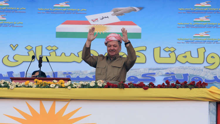 بارزاني: لن نسمح للغرب  بفرض رأيه علينا بشأن الاستفتاء