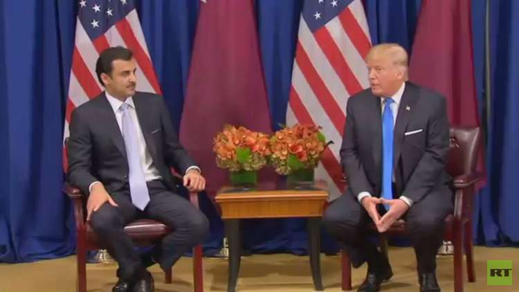 سوء فهم بين دونالد ترامب وتميم بن حمد!