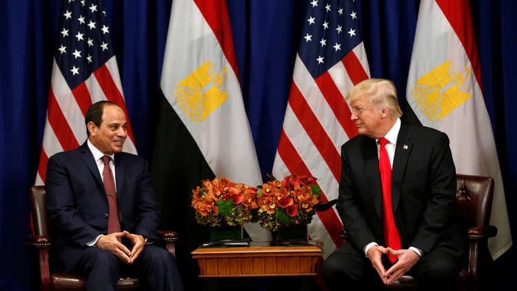 ترامب: سننظر بالتأكيد في استئناف المساعدات العسكرية لمصر