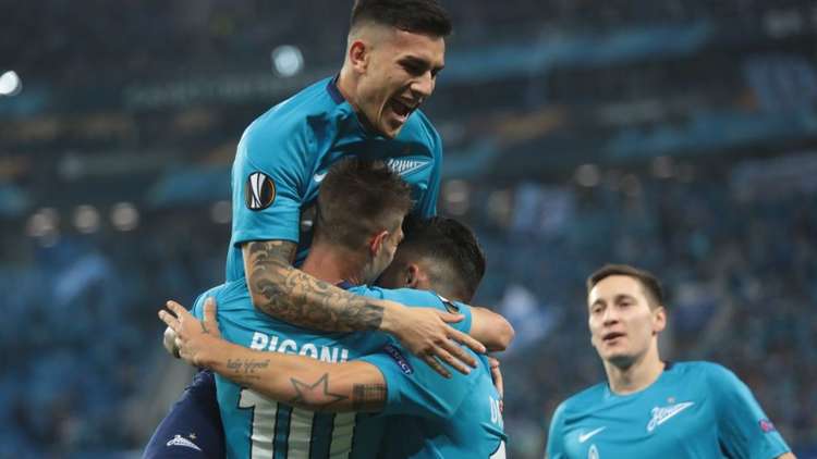 زينيت يقسو على  ريال سوسييداد في الدوري الأوروبي