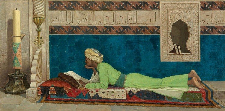عثمان مهدي بك (1842-1910م) تركيا: أمير شاب يقرأ عن اسطنبول (1878م)