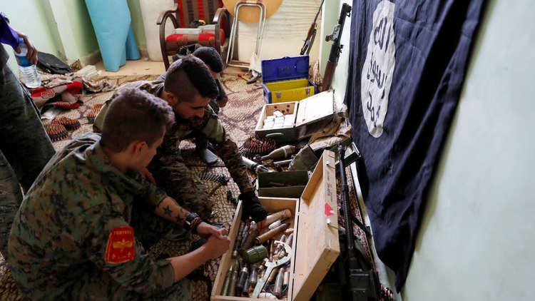البنتاغون: 400 مسلح من داعش مايزالون في الرقة  