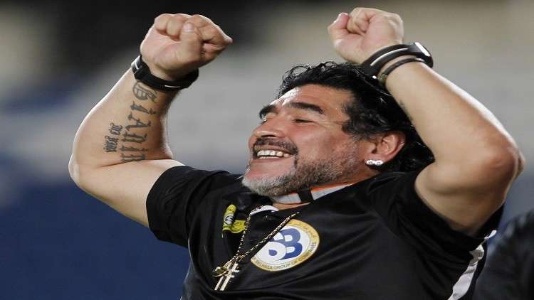 مارادونا يعرب عن سعادته بتأهل الأرجنتين لمونديال روسيا