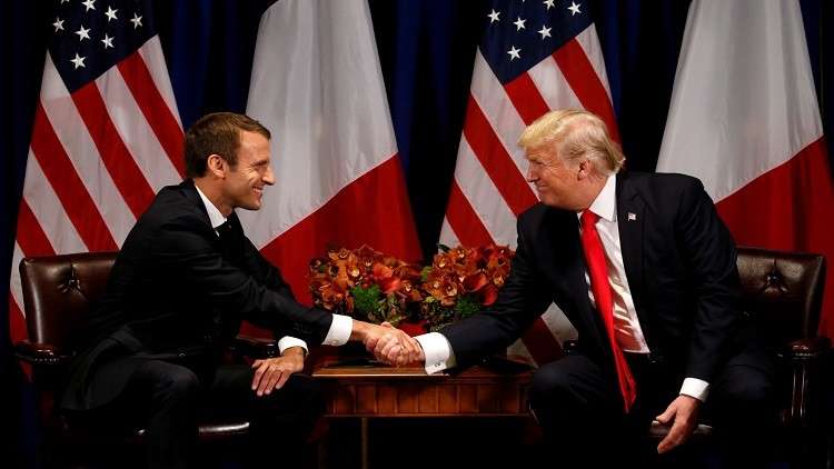  ماكرون يتفق مع ترامب على مكافحة إيران وحزب الله!