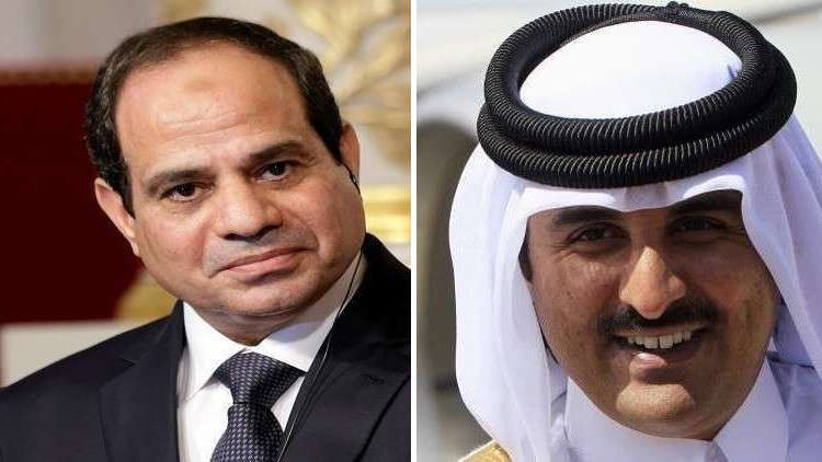 تميم يعزي السيسي