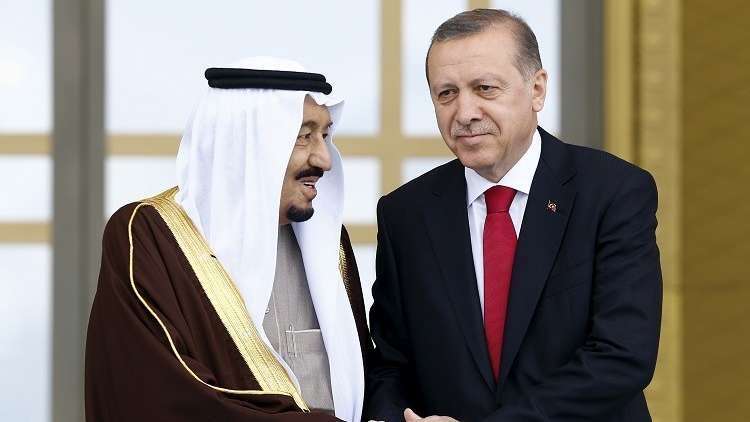 أردوغان يبحث مع الملك سلمان الأزمة السورية