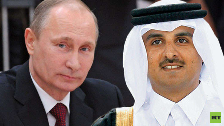 أمير قطر يبعث رسالة لبوتين