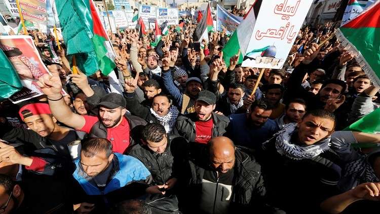 آلاف المتظاهرين في الأردن نصرة للقدس