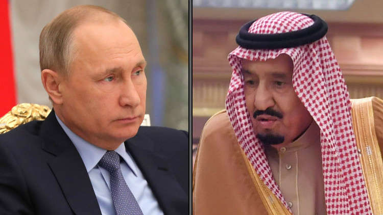  بوتين يهاتف الملك سلمان ويدين إطلاق الحوثيين صاروخا نحو الرياض 