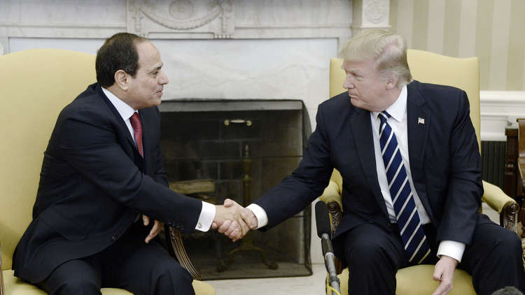 ترامب يؤكد تضامنه الكامل مع مصر