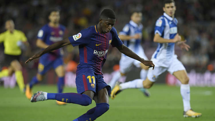 ديمبيلي يتسلم التصريح الطبي للمشاركة مع برشلونة