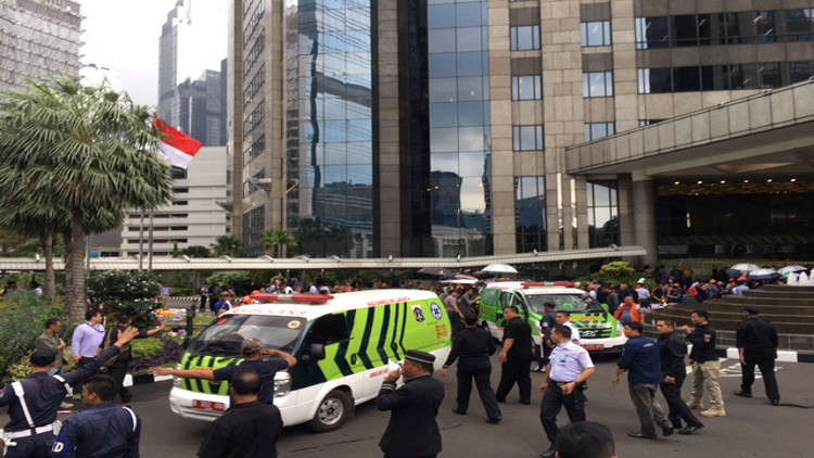 انهيار الطابق الثاني في بورصة إندونيسيا وإصابة نحو عشرة أشخاص