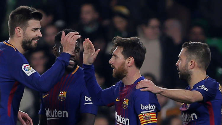 برشلونة يبتعد في صدارة