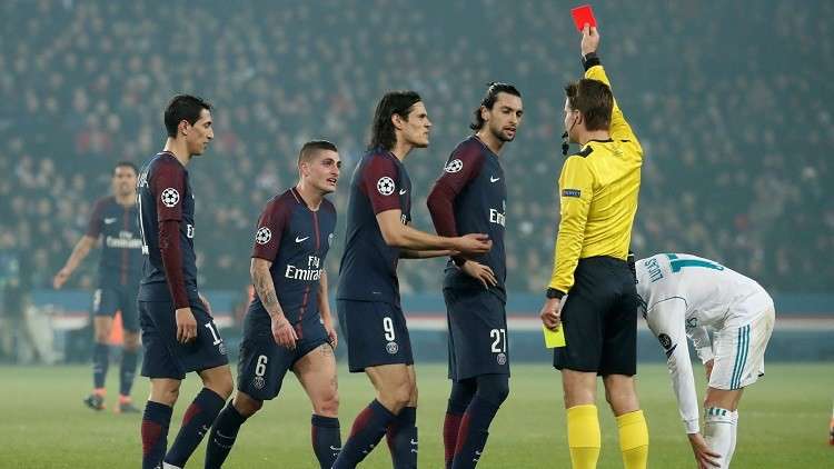 هل ظُلم فيراتي في موقعة سان جيرمان والريال؟