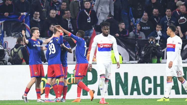 تسيسكا موسكو يقصي ليون ويعبر لربع نهائي الدوري الأوروبي