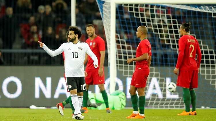 شاهد.. هدف محمد صلاح في شباك منتخب رونالدو