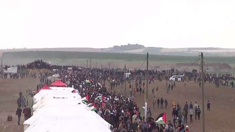مقتل 15 فلسطينيا بغزة في ذكرى يوم الأرض