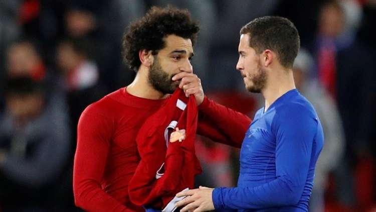 محمد صلاح وإيدين هازارد وجها لوجه!