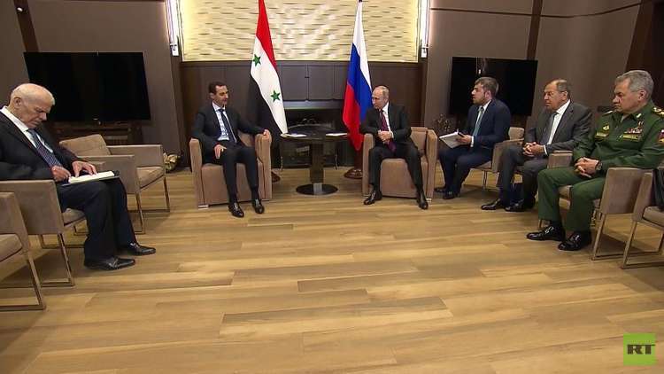 بوتين يلتقي الأسد في سوتشي