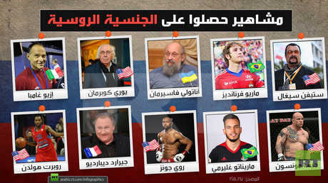 مشاهير حصلوا على الجنسية الروسية