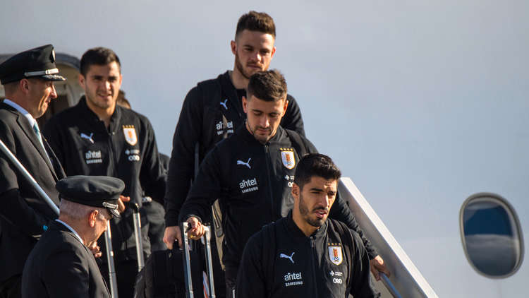 وصول منتخب الأوروغواي إلى روسيا للمشاركة في المونديال