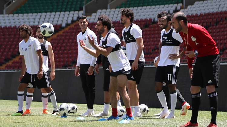 صلاح يشارك في أول تدريب جماعي مع منتخب مصر 