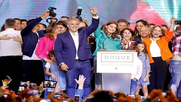 انتخاب يميني متشدد رئيسا لكولومبيا