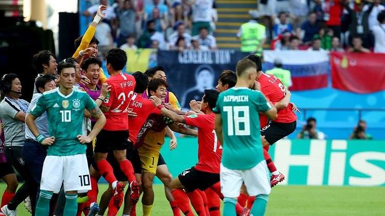 كوريا الجنوبية تطيح بألمانيا من مونديال روسيا