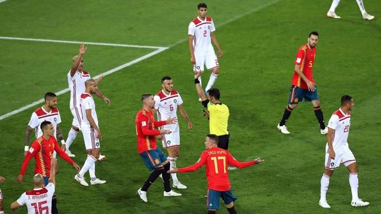 الفيفا يغرم المغرب بعد مباراة كأس العالم 2018
