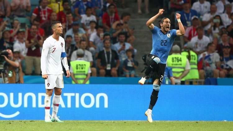  الأوروغواي تطيح ببطلة أوروبا من مونديال روسيا