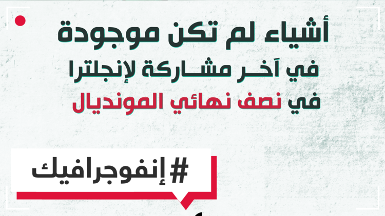 أشياء لم تكن موجودة في آخر مشاركة لإنجلترا في نصف نهائي المونديال