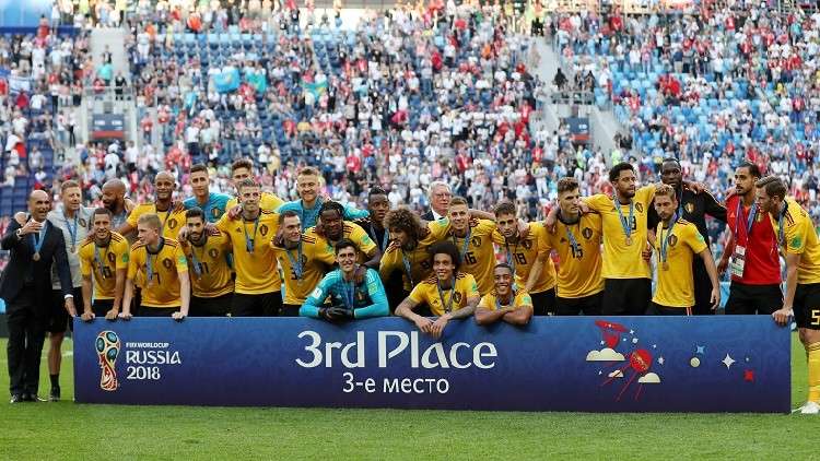 بلجيكا تخرج "برونزية" من مونديال روسيا 2018