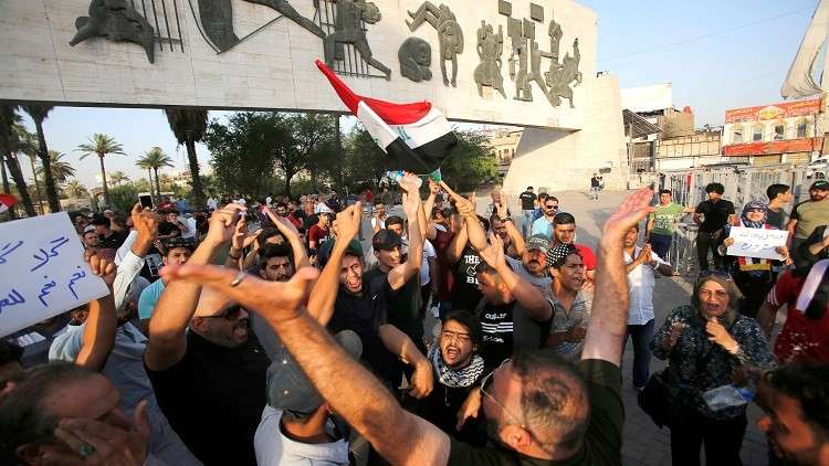 انطلاق مظاهرات ضخمة في بغداد ومدن جنوب العراق