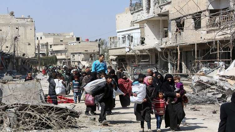 الدفاع الروسية: 100 ألف لاجئ عادوا إلى الغوطة الشرقية