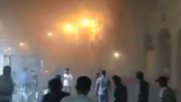 العراق.. اندلاع حريق في قلعة أربيل التاريخية 