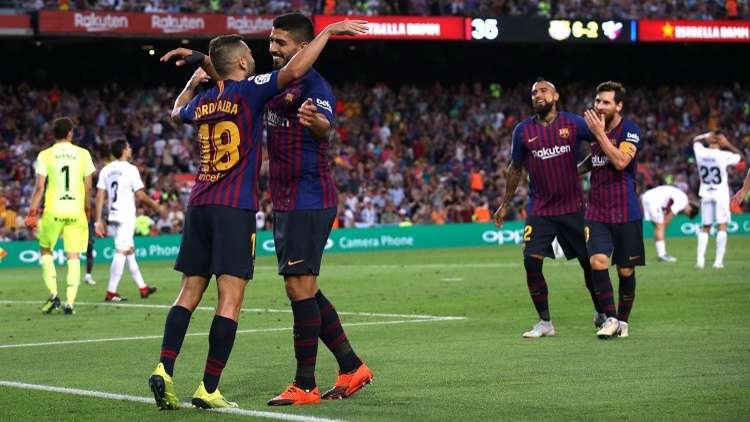 شاهد.. برشلونة يمطر شباك ضيفه هويسكا 