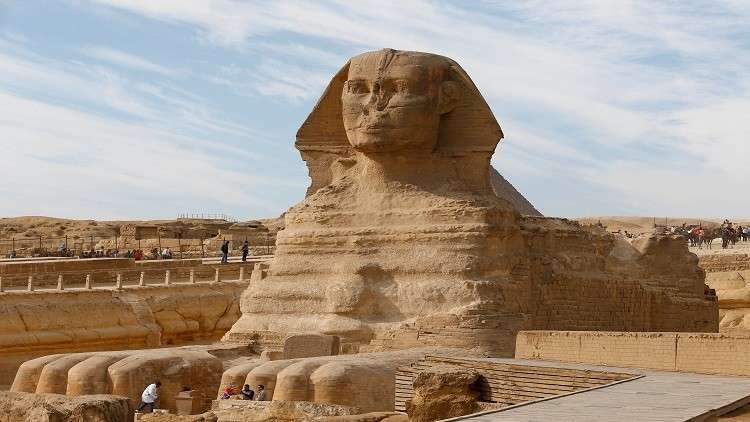 اكتشاف تمثال جديد من الحجر الرملي لأبو الهول في مصر