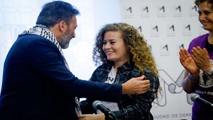 إسرائيل تحتج على استضافة مدريد لعهد التميمي