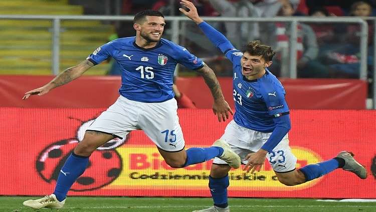 دوري الأمم الأوروبية.. إيطاليا تصعق بولندا في الوقت القاتل 