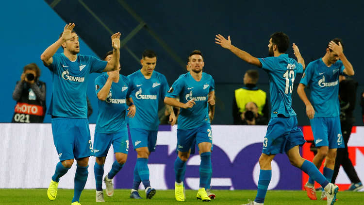 زينيت يهزم بوردو ويتصدر مجموعته في الدوري الأوروبي