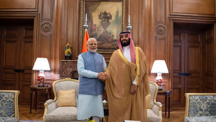 محمد بن سلمان يبحث مع مودي التعاون الثنائي الاقتصادي والعسكري