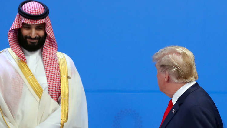 ترامب يتبادل المجاملات مع بن سلمان لكن دون أي نقاش