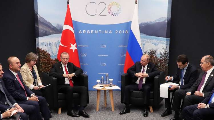 أردوغان يقترح على بوتين خلال لقائهما بالأرجنتين عقد قمة جديدة حول إدلب السورية