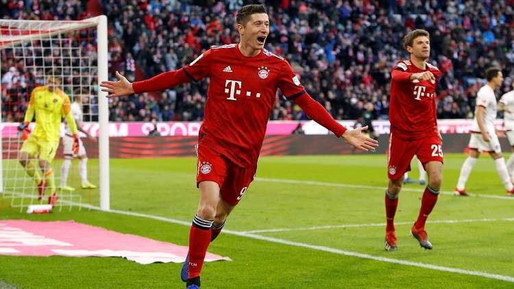 ليفاندوفسكي يقود البايرن للتغلب على نورنبيرغ في البوندسليغا
