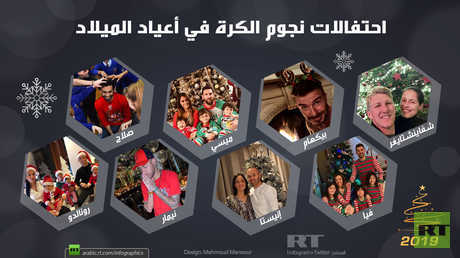احتفالات نجوم الكرة